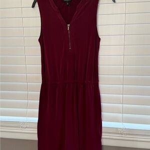 Banana Republic Red Sleeveless V-neck Sundress